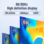 HDMI 2.1 Bi-Directional Switch Ultra HD 8K HDMI Switcher 2 in 1 Out/ 1 in 2 Out - Image 3