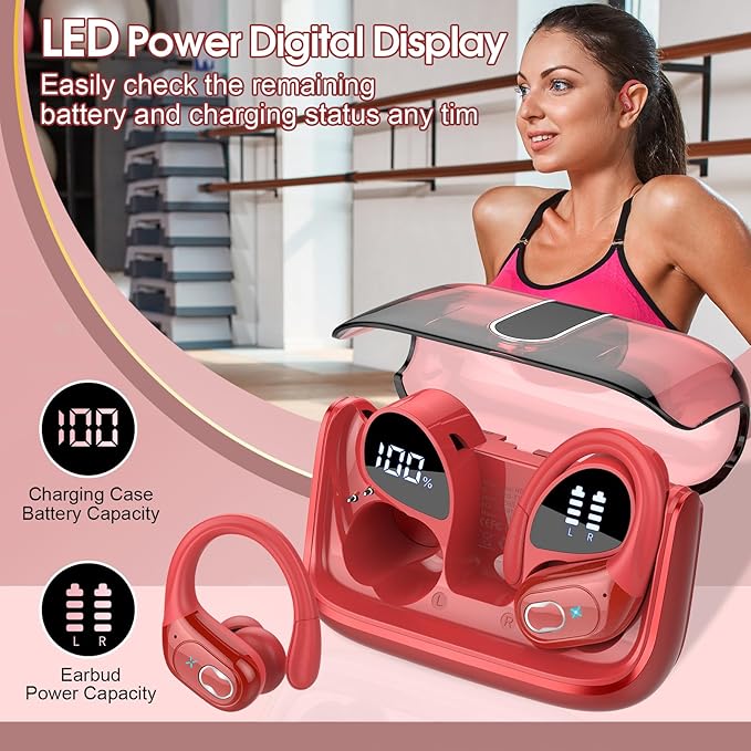Wireless Earbuds 75hrs Bluetooth 5.4 Headphone Sport, 2026 Bluetooth Earbuds - Image 6