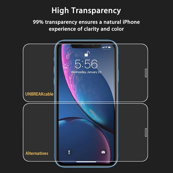UNBREAKcable Screen Protector for iPhone 11/iPhone XR, Double Shatterproof - Image 9