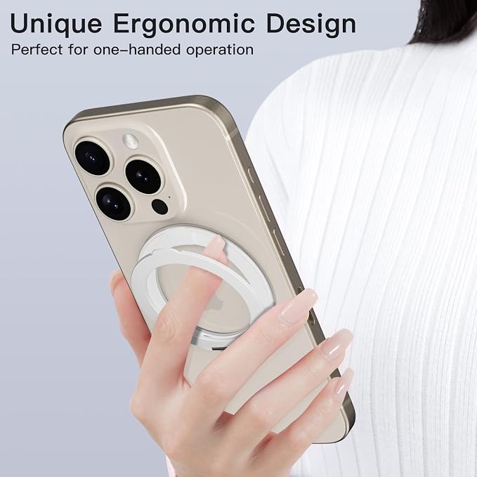 COOLQO 1Pc 360 Spin Cell Grip Ring Phone Stand Magnetic Holders - Image 6