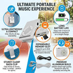 Sport MP3 Players with Clip, Portable Music Player, Screenless MP3 Players - Image 2