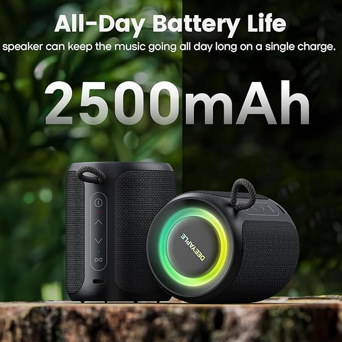 Bluetooth Speaker Wireless, IP67 Waterproof & Dustproof Portable Speaker - Image 3