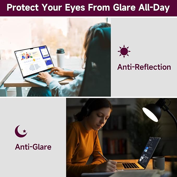 2 Pack Anti Glare Screen Protector Compatible - Image 6