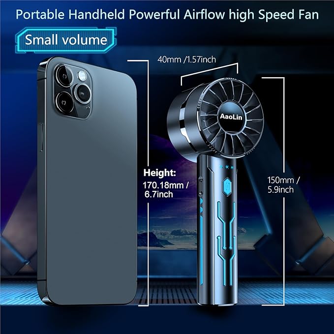 2pcs Portable Handheld Turbo Fan - Image 5
