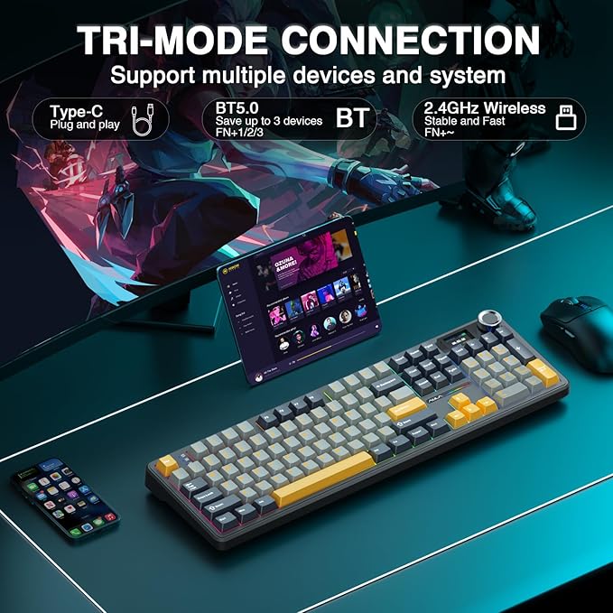 AULA F108 PRO - Wireless Mechanical Keyboard - Image 4
