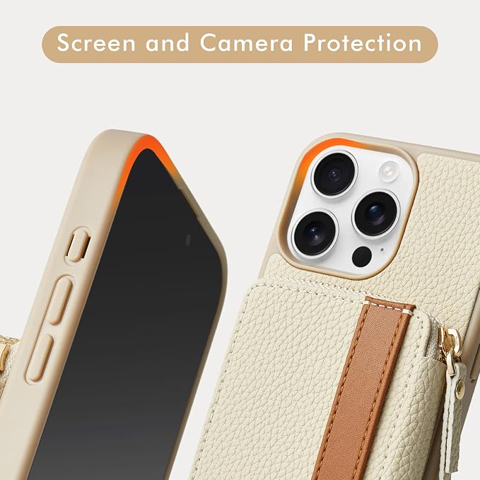 LAMEEKU for iPhone 15 Pro Wallet Case - Image 7