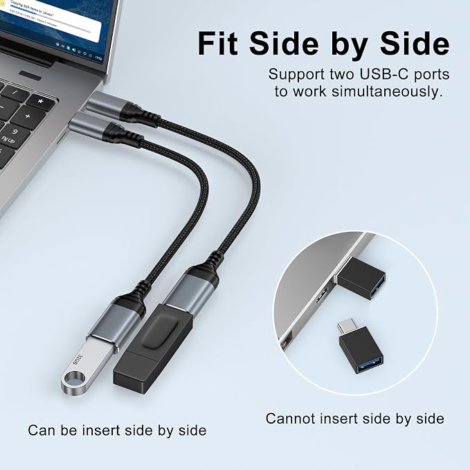 USB C to USB 3.0 Adapter, Type C Male to USB Female OTG Cable 5Gbps Data - Image 5