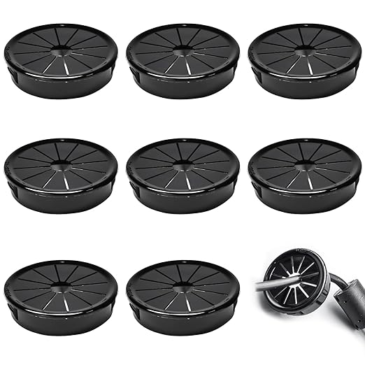 8 Pcs Cable Grommet, Snap Bushing 1-3/4" Mounting Diameter, Flexible by BOPOREAE