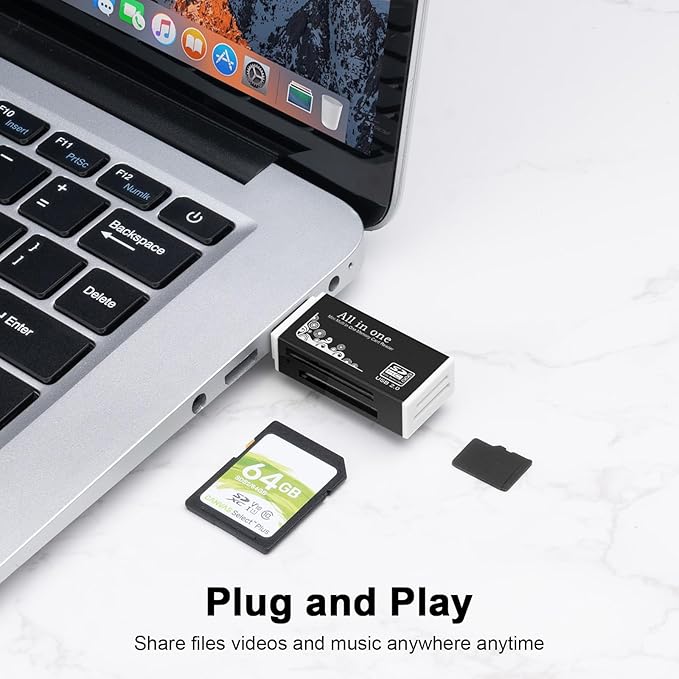 USB Memory Card Reader, BORLTER CLAMP USB Card Reader - Image 3