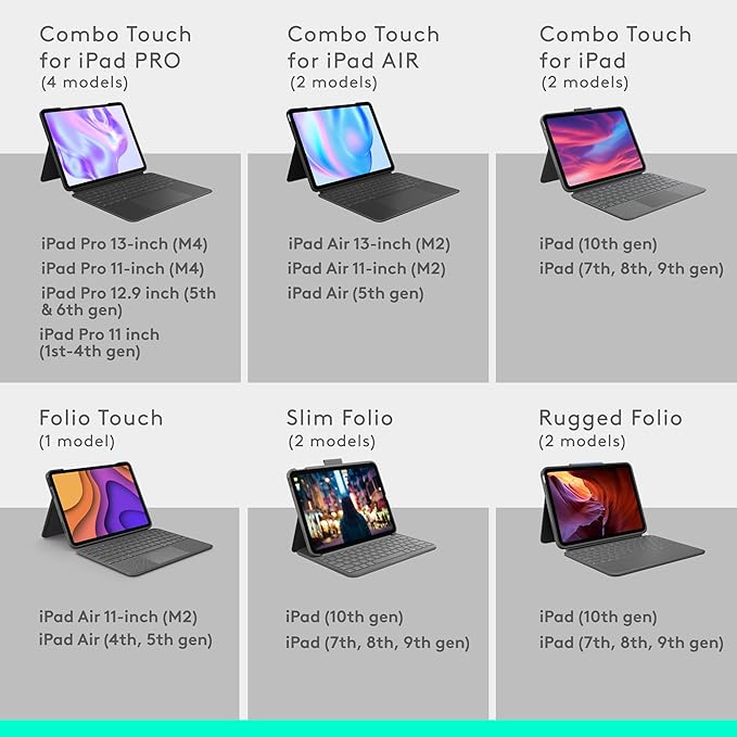 Logitech Combo Touch iPad Pro 11-inch Keyboard Case - Image 6