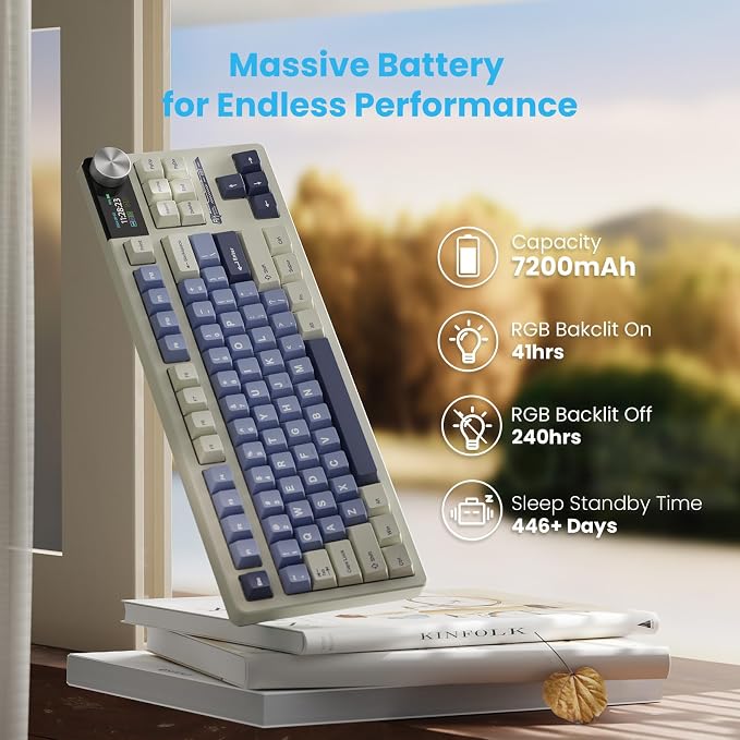RK ROYAL KLUDGE S85 Wireless Mechanical Keyboard, 85% Wireless TKL Keyboard - Image 5