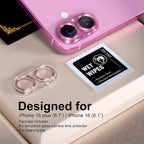 beuxece for 6 Pack iPhone 16 / iPhone 16 Plus Camera Lens Protector 9H Tempered - Image 2