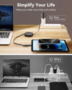 5 in 1 Retractable iPhone Fast Charging Cable, Samsung S24 S23, Tablet & More - Image 4