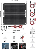 POWOXI 30W Solar Battery Charger: 12V Solar Car Battery Trickle Maintainer - Image 7