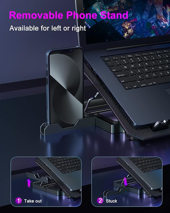 KeiBn Upgrade Laptop Cooling Pad, KeiBn Laptop Cooler 2 Fans - Image 4