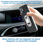 Phone Ring Holder Finger Kickstand, Upgraded 360° Rotation Metal Phone Grip - Image 5