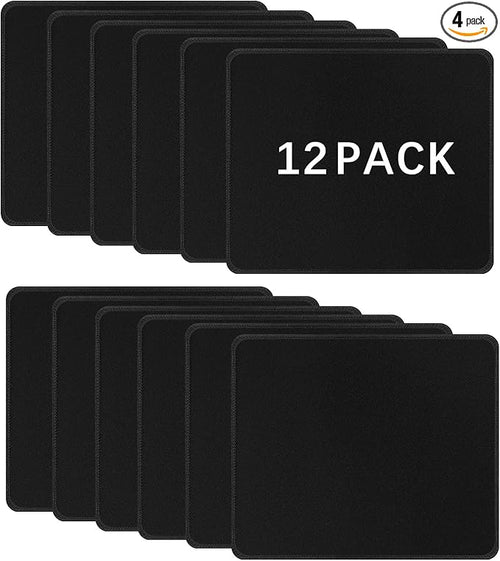 12 PCS Black Mouse pad Bulk by Anpuimult