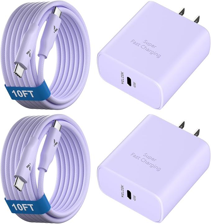 45W Super Fast Charger USB C, 45 Watt Type-C Android Phone Charger Fast by VELOGK