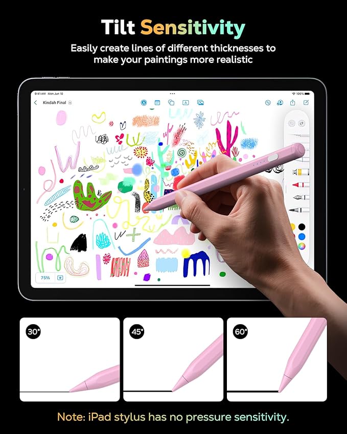 MoKo Pencil for iPad 11th 10th Gen, Stylus Pen for 2018-2025 Apple iPad - Image 3