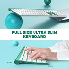 Wireless Keyboard and Mouse, Vssoplor 2.4GHz Rechargeable Compact Quiet - Image 2