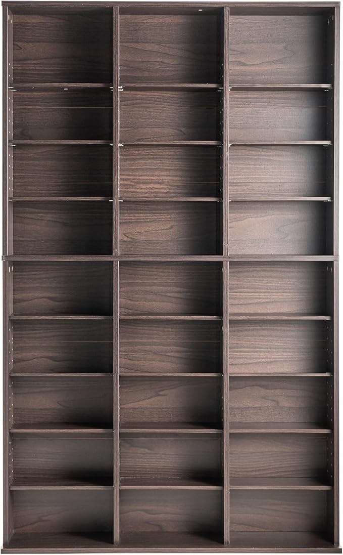 VEVOR Media Storage Cabinet, 9-Layer DVD Shelf Holds up to 756 CDs, Adjustable - Image 9