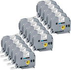 15-Pack 12mm 0.47 Inch Laminated White TZe Tz Tape Replace by BAALAND