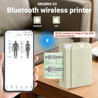 ORGBRO Sticker Printer Machine, X3 Mini Printer Print Pods Portable Thermal - Image 3
