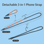 Cell Phone Lanyard, Crossbody Strap, Neck Holder & Wrist Lanyard 3-in-1 - Image 2