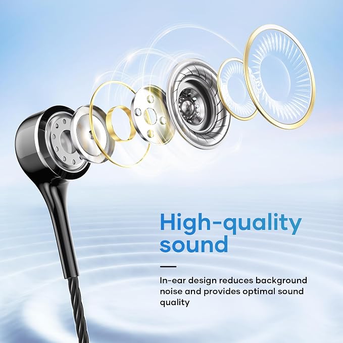 USB C Earbuds with Microphone 5 Pack, in-Ear Wired Headphones with Noise - Image 4