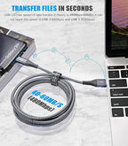 sweguard USB C Cable 3.1A Fast Charging, USB-A to USB-C Charger Nylon Braided - Image 5