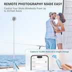 ATUMTEK 55" Selfie Stick Tripod, All-in-one Extendable Aluminum Phone Tripod - Image 4