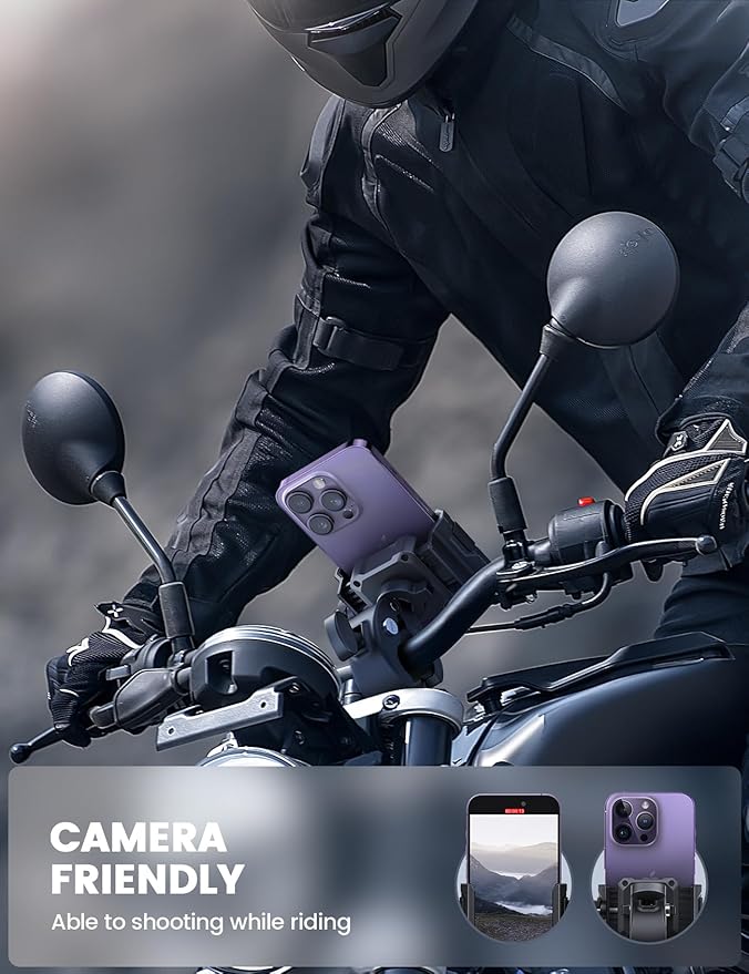Lamicall Motorcycle Phone Mount Holder - Image 2
