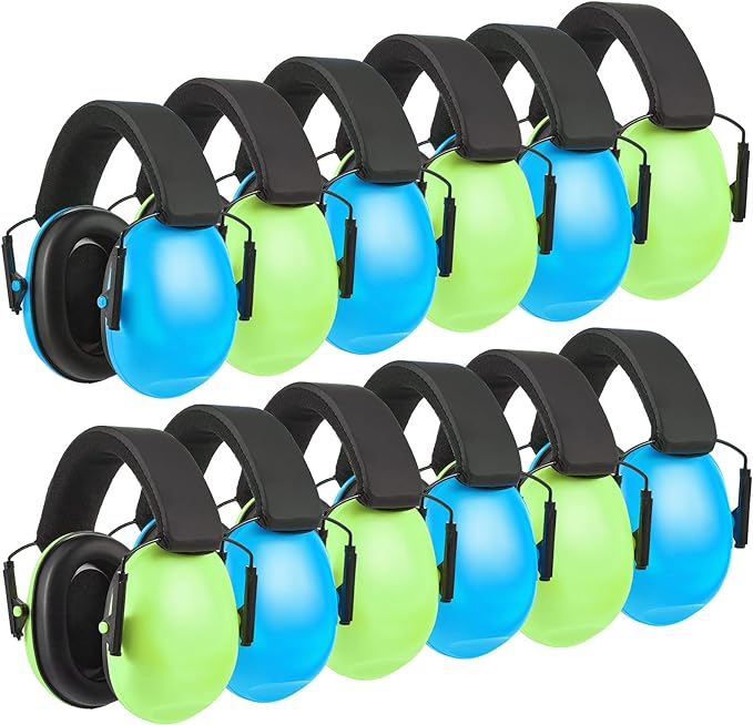 Amylove 12 Pcs Kids Ear Protection Noise Cancelling Headphones Ear Muffs Bulk by Amylove