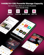 144GB MP3 Player with Bluetooth and WiFi, ZAQE 4.0 Inch Touch Screen Android - Image 4