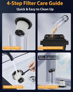 Handheld Vacuum Cordless 1.1 Pounds Car Vac 10000PA Hand Held Vacuums 4-in-1 - Image 6