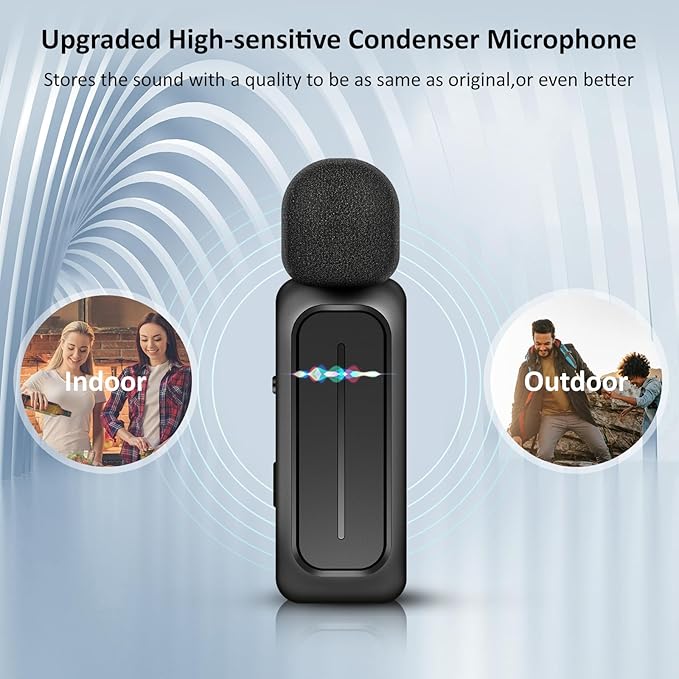 2 Pcs Wireless Lavalier Microphone - Image 4