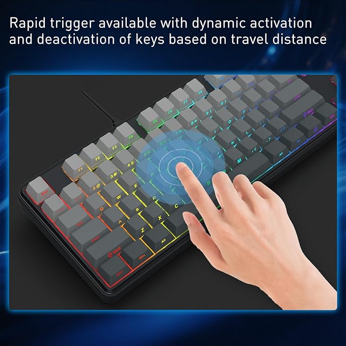 Redragon K707 HE Rapid Trigger Gaming Keyboard, 87 Keys TKL Wired Mechanical - Image 5