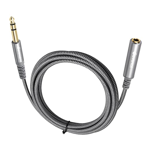 Devinal 1/4 inch Headphone Extension Cable, 6.35mm TRS Male to Female Stereo by Devinal