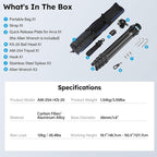 SIRUI 50.2" Carbon Fiber Travel Tripod, Compact Professional Camera Trippod - Image 8