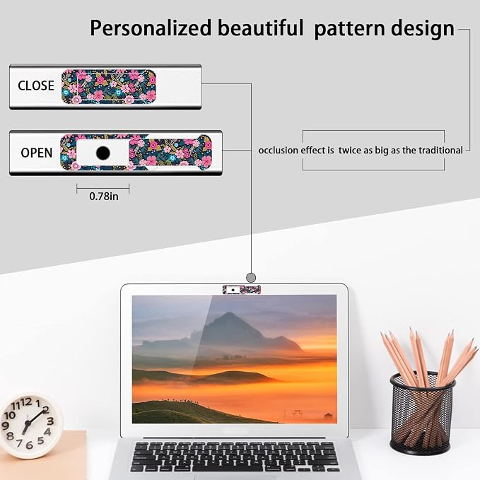Webcam Cover, 3 Pieces, Laptop Camera Cover, Privacy Shielding Capacity is - Image 4