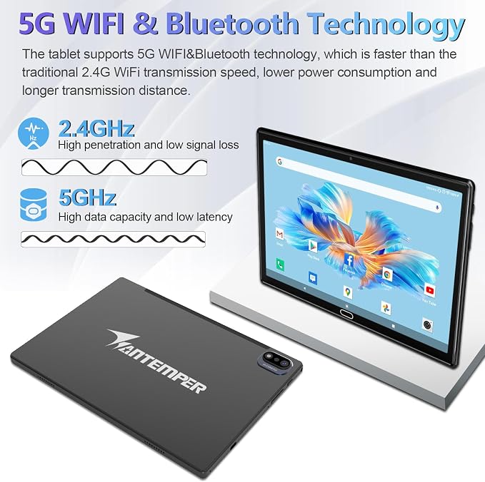 2025 Latest Android Tablet 10.1 Inch, 5G WiFi Tablets Mit 16GB RAM+128GB ROM - Image 5