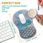 Hokafenle Ergonomic Mouse Pad Wrist Support, Wrist Rest Mousepad - Image 3