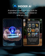 MOOER Prime M2 Multi Effects Processor Headphone Amp, AI Stereo Bass Guitar - Image 5
