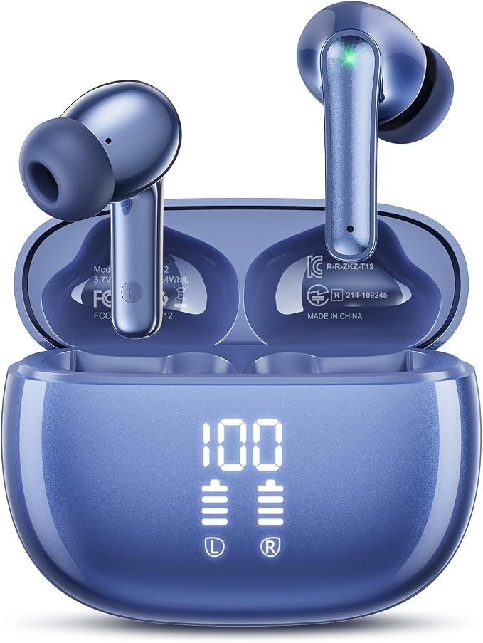 Wireless Earbuds, Deep Bass Stereo Sound, 40 Hours Playtime, Lightweight in-Ear by JGUG