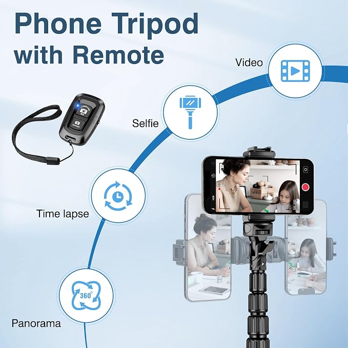 72" Tripod for iPhone, Phone Tripod - Image 4