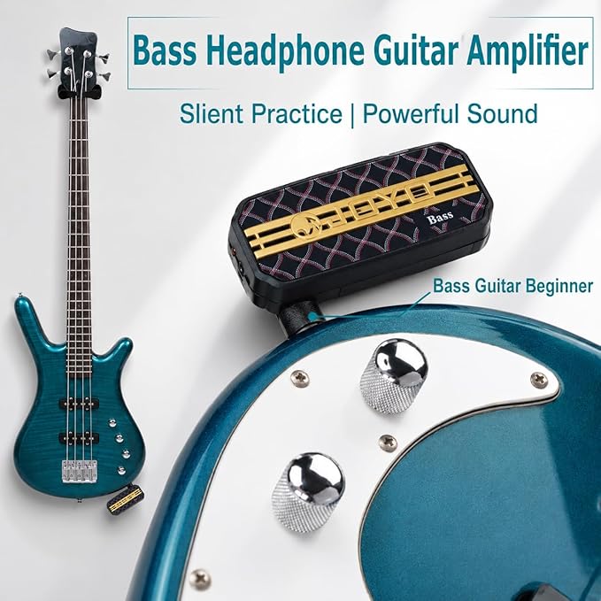 Bass Headphone Amp Portable Mini Practice Amplifier - Image 3