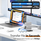 TobenONE DisplayLink Docking Station Triple Monitor - Image 6