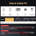 QILIPSU 10pcs M20SL Long Thread Cable Gland Waterproof IP68 Nylon Strain Relief - Image 5