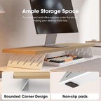 Fenge Monitor Stand Riser, 31.5 Inch Desk Top Shelf - Image 6