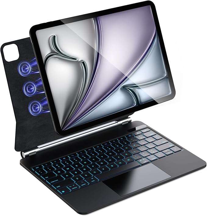 for iPad Air 13 inch case Keyboard M3 2025 & M2 2024, Magic Keyboard - Image 8